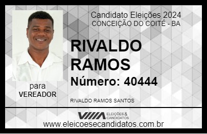 Candidato RIVALDO RAMOS 2024 - CONCEIÇÃO DO COITÉ - Eleições