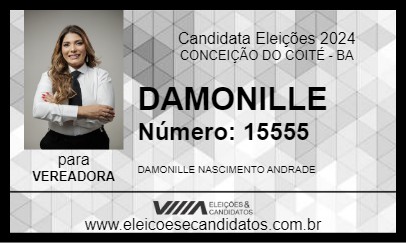 Candidato DAMONILLE 2024 - CONCEIÇÃO DO COITÉ - Eleições