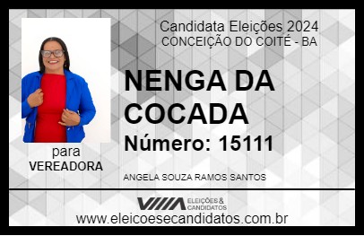 Candidato NENGA DA COCADA 2024 - CONCEIÇÃO DO COITÉ - Eleições