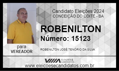 Candidato ROBENILTON 2024 - CONCEIÇÃO DO COITÉ - Eleições