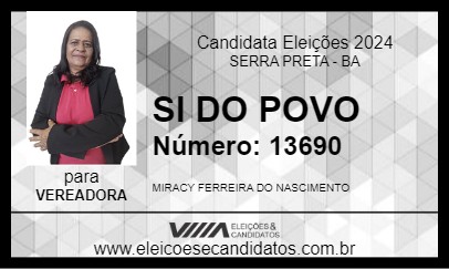 Candidato SI DO POVO 2024 - SERRA PRETA - Eleições