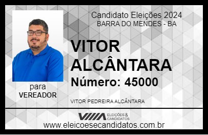 Candidato VITOR ALCÂNTARA 2024 - BARRA DO MENDES - Eleições