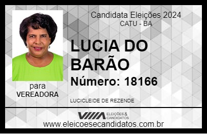 Candidato LUCIA DO BARÃO 2024 - CATU - Eleições