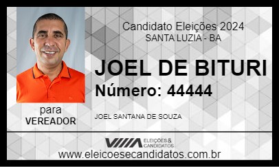 Candidato JOEL DE BITURI 2024 - SANTA LUZIA - Eleições