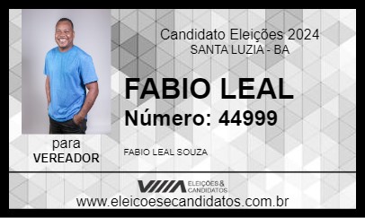 Candidato FABIO LEAL 2024 - SANTA LUZIA - Eleições