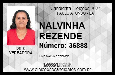 Candidato NALVINHA REZENDE 2024 - PAULO AFONSO - Eleições