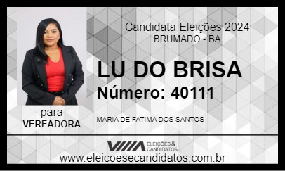 Candidato LU DO BRISA 2024 - BRUMADO - Eleições