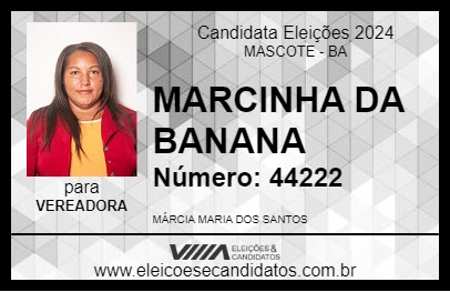 Candidato MARCINHA DA BANANA 2024 - MASCOTE - Eleições