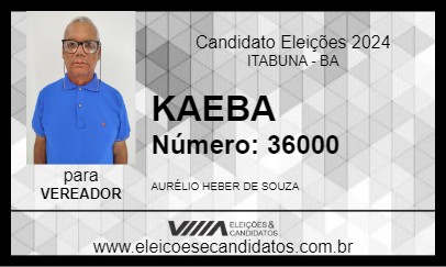 Candidato KAEBA 2024 - ITABUNA - Eleições