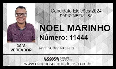 Candidato NOEL MARINHO 2024 - DÁRIO MEIRA - Eleições