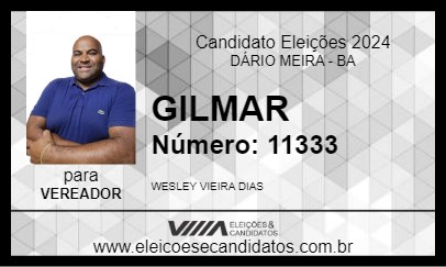 Candidato GILMAR 2024 - DÁRIO MEIRA - Eleições