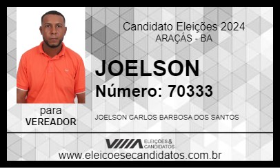 Candidato JOELSON 2024 - ARAÇÁS - Eleições