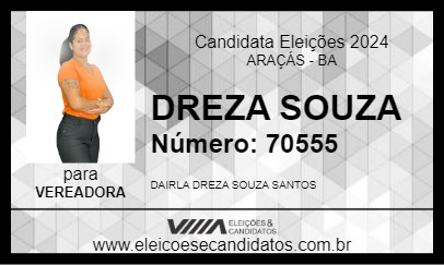 Candidato DREZA SOUZA 2024 - ARAÇÁS - Eleições