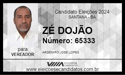 Candidato ZÉ DOJÃO 2024 - SANTANA - Eleições