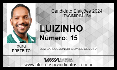 Candidato LUIZINHO 2024 - ITAGIMIRIM - Eleições