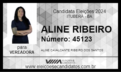 Candidato ALINE RIBEIRO 2024 - ITUBERÁ - Eleições