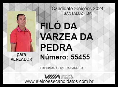 Candidato FILÓ DA VARZEA DA PEDRA 2024 - SANTALUZ - Eleições