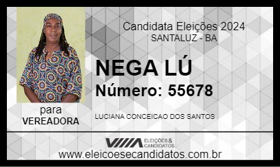 Candidato NEGA LÚ 2024 - SANTALUZ - Eleições