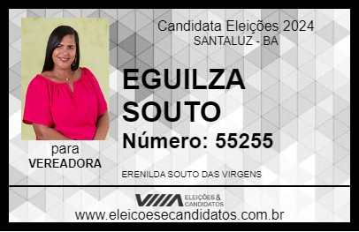 Candidato EGUILZA SOUTO 2024 - SANTALUZ - Eleições