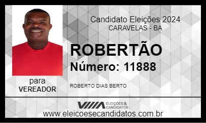 Candidato ROBERTÃO 2024 - CARAVELAS - Eleições