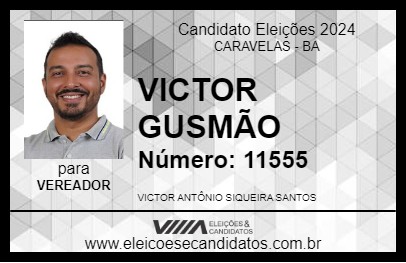 Candidato VICTOR GUSMÃO 2024 - CARAVELAS - Eleições