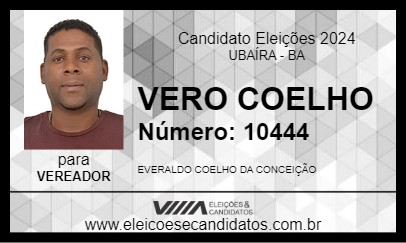 Candidato VERO COELHO 2024 - UBAÍRA - Eleições