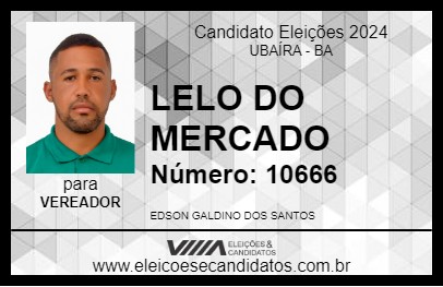 Candidato LELO DO MERCADO 2024 - UBAÍRA - Eleições