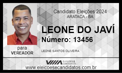 Candidato LEONE DO JAVÍ 2024 - ARATACA - Eleições