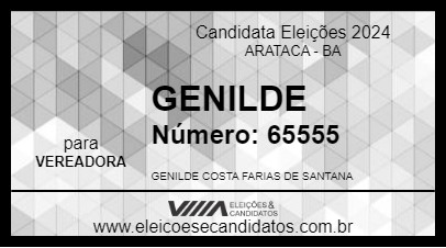 Candidato GENILDE 2024 - ARATACA - Eleições