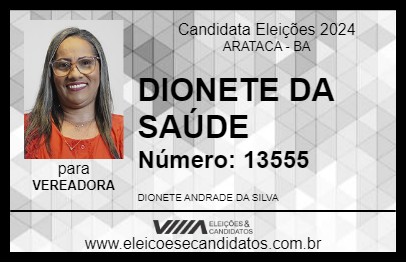 Candidato DIONETE DA SAÚDE 2024 - ARATACA - Eleições