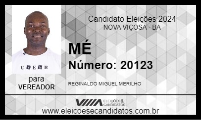 Candidato MÉ 2024 - NOVA VIÇOSA - Eleições