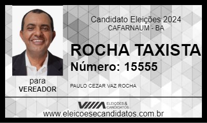 Candidato ROCHA TAXISTA 2024 - CAFARNAUM - Eleições