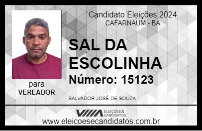 Candidato SAL DA ESCOLINHA 2024 - CAFARNAUM - Eleições