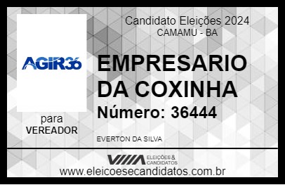 Candidato EMPRESARIO DA COXINHA 2024 - CAMAMU - Eleições