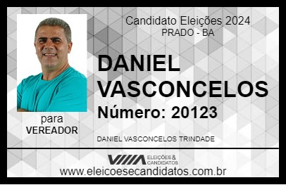 Candidato DANIEL VASCONCELOS 2024 - PRADO - Eleições