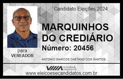 Candidato MARQUINHOS DO CREDIÁRIO 2024 - PRADO - Eleições