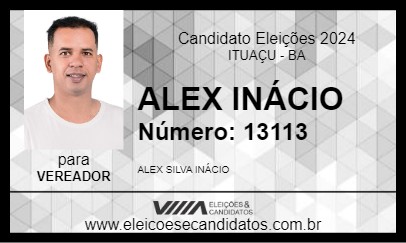 Candidato ALEX INÁCIO 2024 - ITUAÇU - Eleições