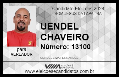 Candidato UENDEL CHAVEIRO 2024 - BOM JESUS DA LAPA - Eleições