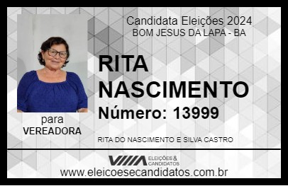 Candidato RITA NASCIMENTO 2024 - BOM JESUS DA LAPA - Eleições