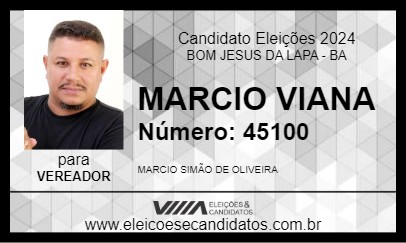 Candidato MARCIO VIANA 2024 - BOM JESUS DA LAPA - Eleições