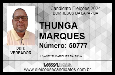 Candidato THUNGA MARQUES 2024 - BOM JESUS DA LAPA - Eleições