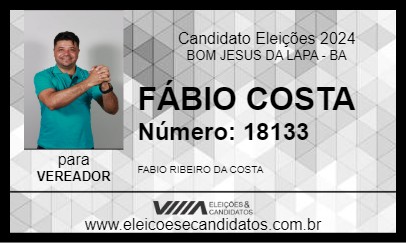 Candidato FÁBIO COSTA 2024 - BOM JESUS DA LAPA - Eleições