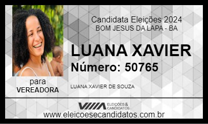 Candidato LUANA XAVIER 2024 - BOM JESUS DA LAPA - Eleições