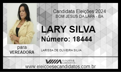 Candidato LARY SILVA 2024 - BOM JESUS DA LAPA - Eleições