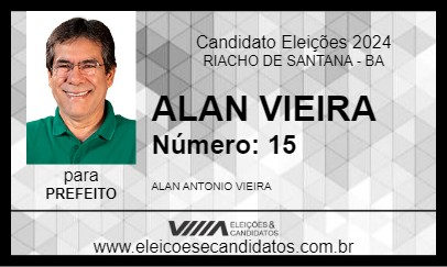 Candidato ALAN VIEIRA 2024 - RIACHO DE SANTANA - Eleições