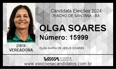 Candidato OLGA SOARES 2024 - RIACHO DE SANTANA - Eleições