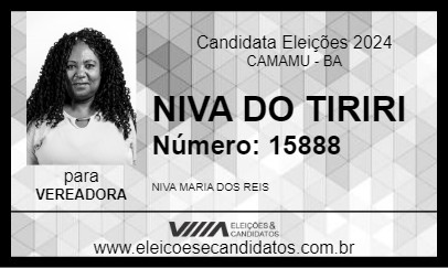 Candidato NIVA DO TIRIRI 2024 - CAMAMU - Eleições