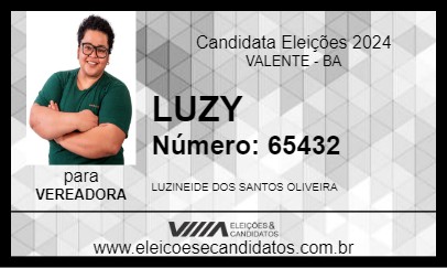 Candidato LUZY 2024 - VALENTE - Eleições