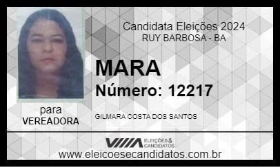 Candidato MARA 2024 - RUY BARBOSA - Eleições