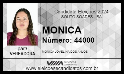 Candidato MONICA 2024 - SOUTO SOARES - Eleições